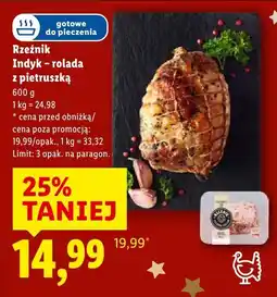 Lidl Indyk - rolada z pietruszką Rzeźnik oferta