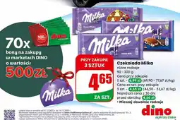 Dino Czekolada różne rodzaje Milka oferta