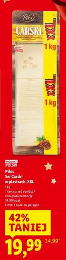 Lidl Ser Carski w plastrach, XXL Pilos oferta