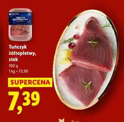 Lidl Tuńczyk żółtopłetwy, stek Lidl oferta