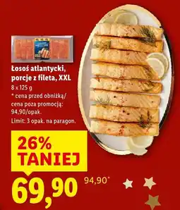 Lidl Łosoś atlantycki, porcje z fileta, XXL Lidl oferta
