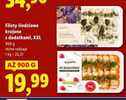 Lidl Filety śledziowe krojone z dodatkami, XXL Lidl oferta