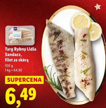 Filet Sandacz ze skórą Targ Rybny Lidla