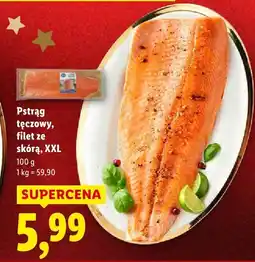 Lidl Filet Pstrąg tęczowy ze skórą, XXL Lidl oferta