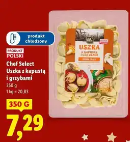 Lidl Uszka z kapustą i grzybami Chef Select oferta
