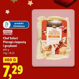 Lidl Pierogi z kapustą i grzybami Chef Select oferta