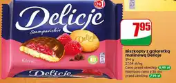 Dino Biskopty Szampańskie z galaretką malinową Delicje oferta