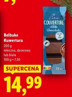 Lidl Kuwertura mleczna Belbake oferta