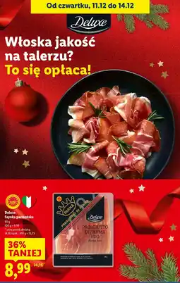 Lidl Szynka parmeńska Prosciutto di Parma PDO Deluxe oferta