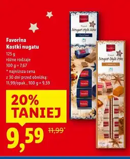 Lidl Kostki nugatu Favorina oferta