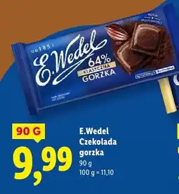 Lidl Czekolada gorzka E.Wedel oferta