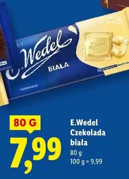 Lidl Czekolada biała E.Wedel oferta