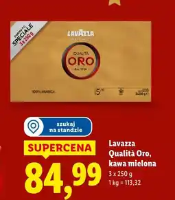 Lidl Kawa mielona Qualità Oro Lavazza oferta