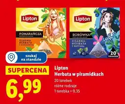 Lidl Herbata w piramidkach Lipton oferta