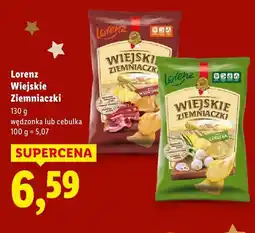 Lidl Chipsy Wiejskie ziemniaczki wędzonka Lorenz oferta