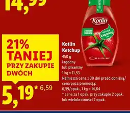 Lidl Ketchup łagodny Kotlin oferta
