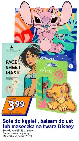 Action Sole do kąpieli, balsam do ust lub maseczka na twarz Disney oferta