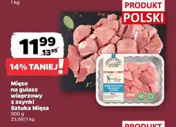 Netto Mięso na gulasz wieprzowy z szynki oferta