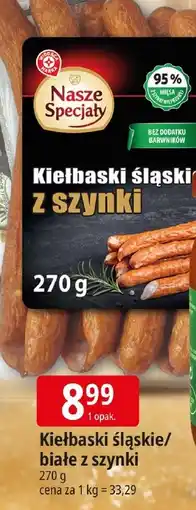 E.Leclerc Kiełbaski śląskie/ białe z szynki oferta