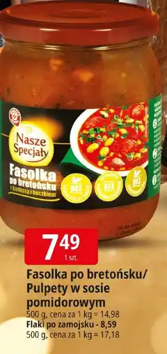 E.Leclerc Fasolka po bretońsku/ Pulpety w sosie pomidorowym oferta