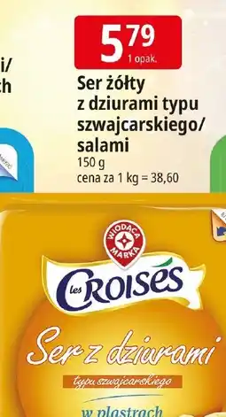 E.Leclerc Ser żółty z dziurami typu szwajcarskiego/ salami oferta