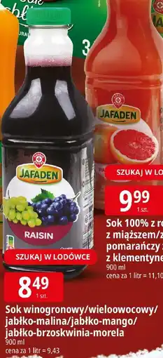 E.Leclerc Sok winogronowy/wieloowocowy/ jabłko-malina/jabłko-mango/ jabłko-brzoskwinia-morela oferta