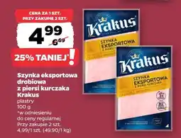 Netto Szynka eksportowa drobiowa z piersi kurczaka Krakus oferta