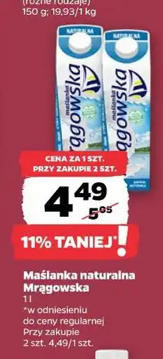 Netto Maślanka naturalna Mrągowska oferta