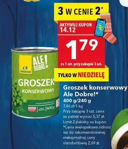 Lewiatan Groszek konserwowy Ale Dobre! 400/240 g oferta