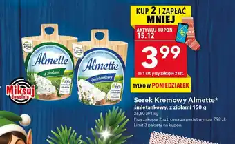 Serek Kremowy Almette śmietankowy, z ziołami 150 g