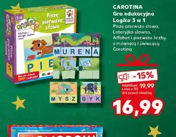 Kaufland Carotina Gra edukacyjna Logika 3 w 1 oferta
