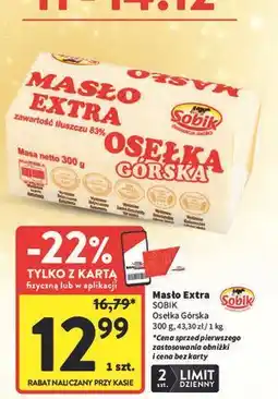 Intermarche Masło osełka górska Sobik oferta