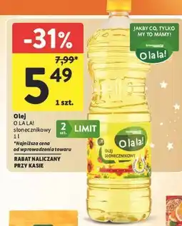Intermarche Olej rzepakowy Intermarche O La La! oferta