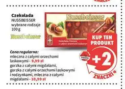 Intermarche Czekolada mleczna z całymi migdałami Alpen Gold Nussbeisser oferta