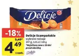 Intermarche Ciastka z galaretką pomarańczową Delicje Szampańskie oferta