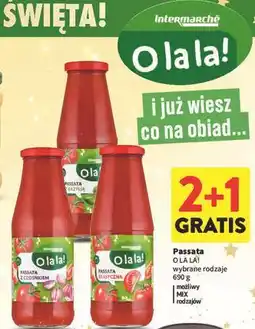 Intermarche Passata z czosnkiem O La La! oferta