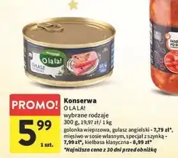 Intermarche Kiełbasa klasyczna Intermarche O La La! oferta