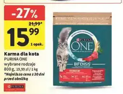 Intermarche Karma dla kota sterilcat wołowina i pszenica Purina One oferta