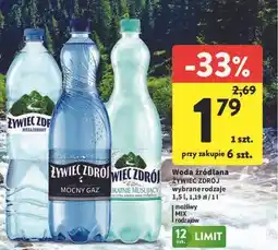 Intermarche Woda delikatnie musująca Żywiec Zdrój oferta