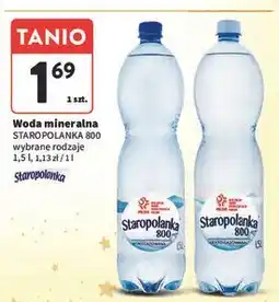 Intermarche Woda niegazowana Staropolanka 800 oferta