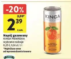 Intermarche Woda orange Kinga Sparclino oferta