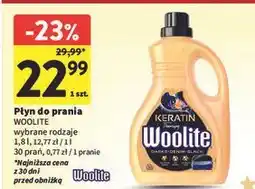 Intermarche Płyn do prania dark Woolite Keratin oferta