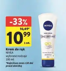 Intermarche Krem do rąk 3w1 Nivea Q10 oferta