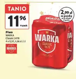 Intermarche Piwo Warka oferta