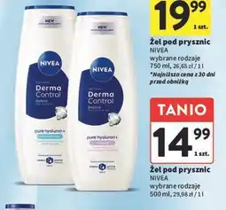 Intermarche Żel pod prysznic defend Nivea Derma Control oferta