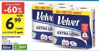 Intermarche Ręcznik papierowy Velvet Extra Long oferta