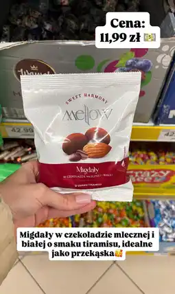 Dino Migdały w czekoladzie mlecznej i białej o smaku tiramisu Mellow oferta