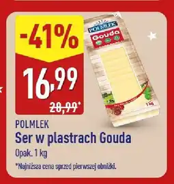 ALDI Ser w plastrach Gouda Polmlek oferta