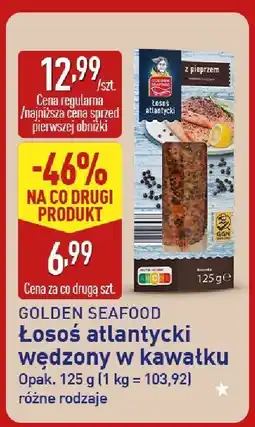 ALDI Łosoś atlantycki wędzony w kawałku Golden Seafood oferta