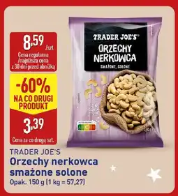 ALDI Orzechy nerkowca smażone solone Trader Joe's oferta